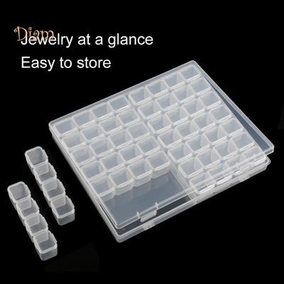 Daydreamer Jewelry 56 Grids Detachable Nail Art Manicue Accessories Storage Box Container Organizer