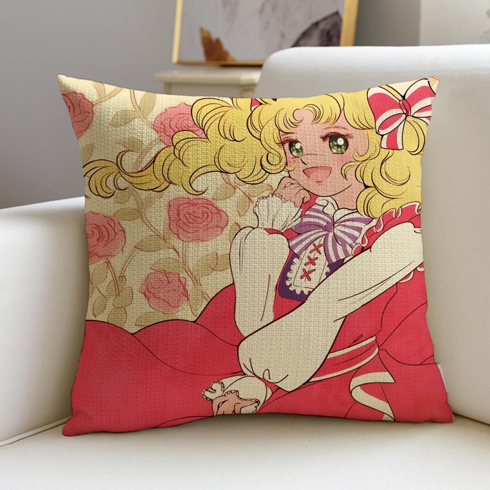 Classic CCandy CandyS Cushion Cover Breathable and skinfriendly linen pillowcase square removable and washable cushion
