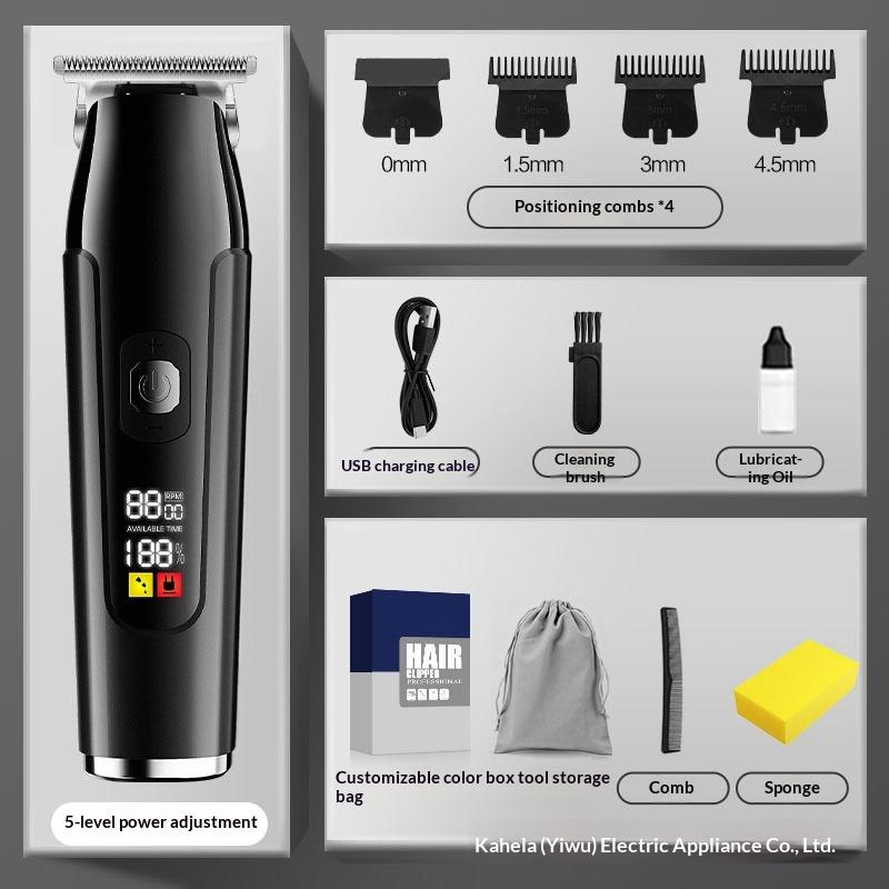 New Style Hair Clipper Household Hair Clipper 5-block Electric Clipper Shaving Head Men's Own Clipper Household Oil Head Carving Push Razor