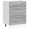 VidaXL Meuble bas de cuisine "Lyon" Gris Sonoma Bois d'ingénierie 854255