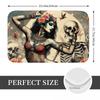 Alexander Gothic Las Elegantes Girls Day Of Dead Skull Non-slip Doormat Floor Mat Carpet Rug for Kitchen Entrance Footpad Mats