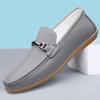 Fashion 2025 New Fashion Men Korean Style Soft Leather Slip-on Business Loafers Shoes Man Casual Lazy  Boat Shoes Comfort Driving Shoes
