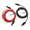 A27F-Red Black Double Ends Solar Extension Cable 6Mm2 Connector Solar For Photovoltaic Solar Systems Solar Charge Cable Adapter