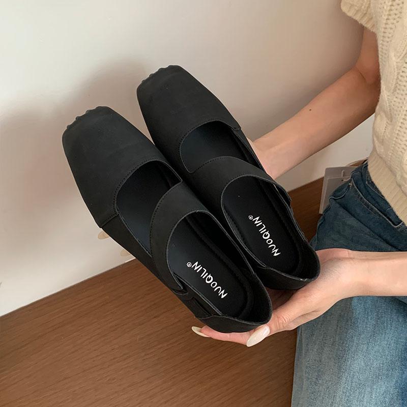 

Мода Мода Квадратный Носок Женские Мэри Джейн Балетки Обувь Повседневная Женская Обувь Слипоны Неглубокие Женские Балетки С Обувью 35 чёрный