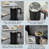 Xiaomi Mug à café électrique auto-mélangeur 380 ml IP67 étanche Mug à café mélangeur Chargement USB Affichage numérique Tasse magnétique automatique