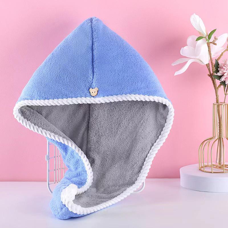 

Двухслойное суперабсорбирующее быстросохнущее полотенце для волос и шапочка для душа для женщин 25*60cm