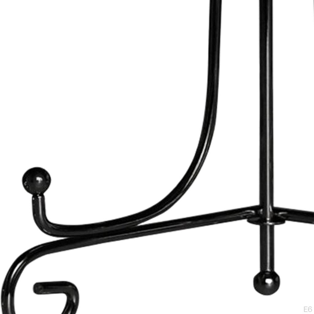 Adjustable Iron Display Stand for Showcasing Plates and Artwork