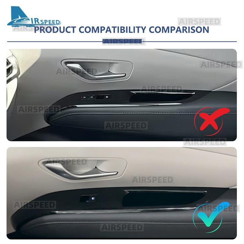 Carbon Fiber Style Car Window Control Frame Cover LHD For Hyundai Tucson NX4 2025 2026 Sticker Interior Trim Accessories