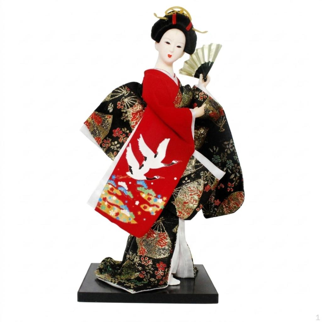 Geisha Doll Traditional Japanese Collectible Figurine for Collectors, Art