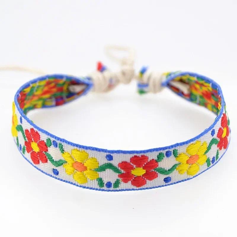 Bohemia Weave Rope Friendship Bracelets For Woman Men Cotton Handmade Charm Bracelet & Bangles Ethnic Jewelry Gifts