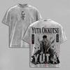 Anime Jujutsu Kaisen Okkotsu Yuta Grafik T-Shirt Herren Damen Gewaschene Baumwolle T-Shirts Sommer Freizeitkleidung Harajuku Street T-Shirt