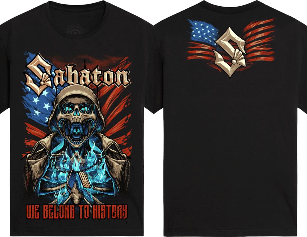 Heavy Metal Band T-shirt Swedish Pagans Sabaton Herr Dam Överdimensionerade Y2k Street Hiphop Casual Lösa Högkvalitativa T-shirts