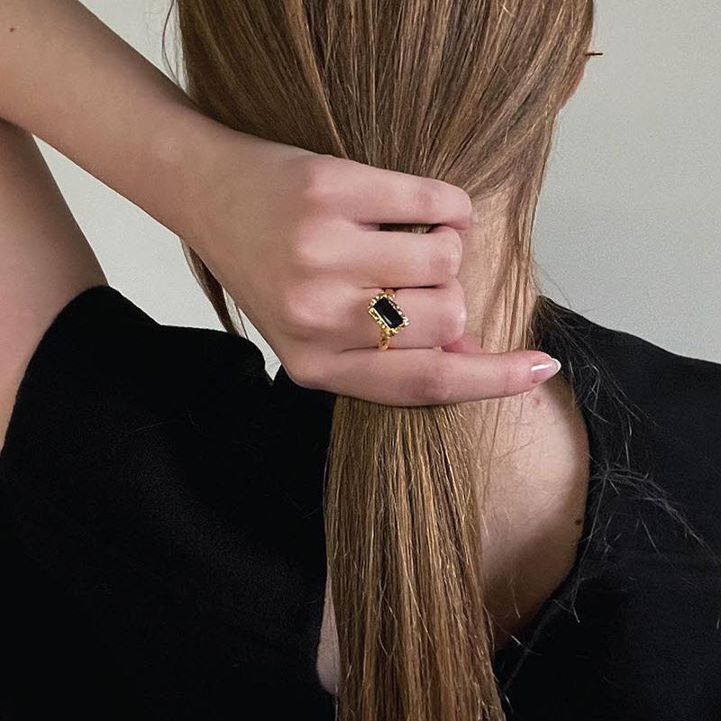 925 Textured Contemporary Sterling Silver Ring In Geometric Style Perfect For Everyday Wear