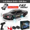 1/64 Or 1/43 Mini Drift Rc Car Remote Control Racing Vehicle With Led Lights Radio Controlled High Speed Car Desktop Toys