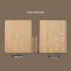 Montessori Wooden Toy: Double-Sided Grooved Calligraphy & Letter Number Board for Early Childhood Education