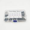 290-Piece Black Manganese Steel C-Type Snap Ring Set, Sizes M1.2-M15