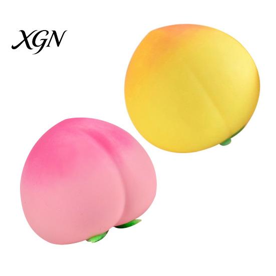 Simulated Fruit Stress Ball 1/2/3Pcs Fake Juicy Peach Squeeze Toy Slow Rising Relief Sensory Fidget Decompression Gift
