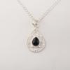 Black Tourmaline Gemstone 925 Sterling Silver Handcrafted Designer Pendant 1.40" For Birthday Gift PP-19-16