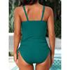 CHARMLEAKS Ribbed One Piece Swimsuit Women Tie Side 1 Piece Bathing Suit High Cut Monokini Sexy Swimwear