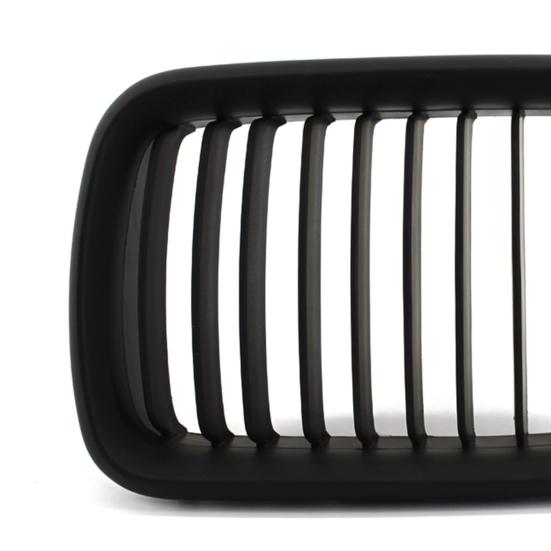 2Pcs Car Grilles Matte Black Auto Front Guard Grille 51138195152 51138195151