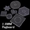 Hohe Qualität 2,6 mm Bohnenbrett Hama Perlen Werkzeug DIY Puzzle machen DIY Stiftbrett Hitzebeständig Handgemachte Handarbeiten Dekoration Schmelzperlen Spielzeug
