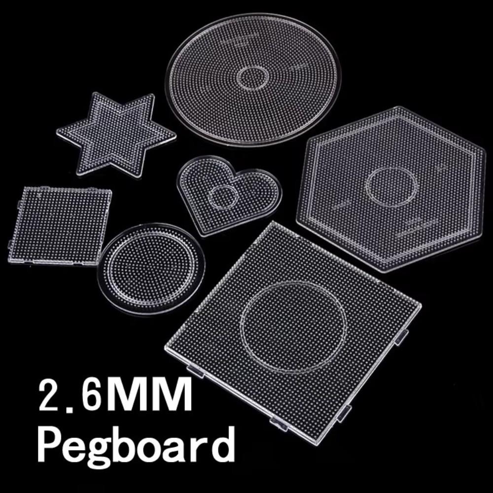Hohe Qualität 2,6 mm Bohnenbrett Hama Perlen Werkzeug DIY Puzzle machen DIY Stiftbrett Hitzebeständig Handgemachte Handarbeiten Dekoration Schmelzperlen Spielzeug