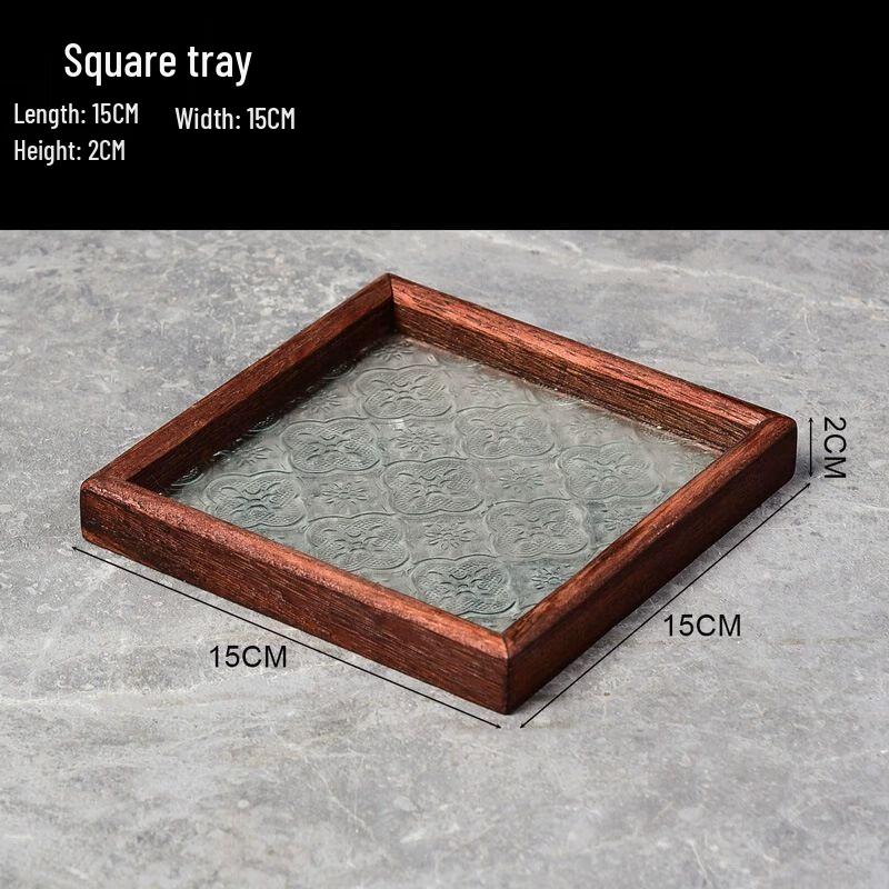 

Begonia Embossed Glass Decorative Tray