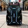 Alto-falante Tech Azul Brilhante, Mochila Casual, Mochila de Viagem para Laptop, Impressão Plana 2D, Mochila com Grande Capacidade - Adequada para