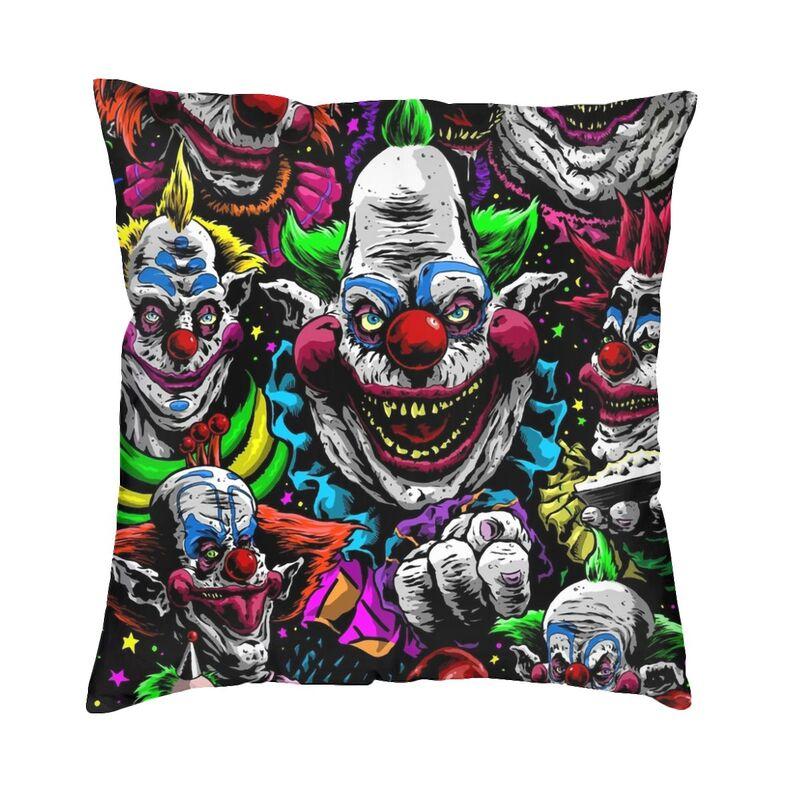 Killer Klowns From Outer Space Funny Horror Movie Cushion Cover 45x45cm Home Decorative Printing Throw Pillow Sofa Double Side
