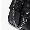 Marka Tasarım Zincir Kadın Koltuk Altı Çanta Çoklu Cepler Bayanlar Omuz Crossbody Çanta Moda PU Deri Çanta ve Çanta