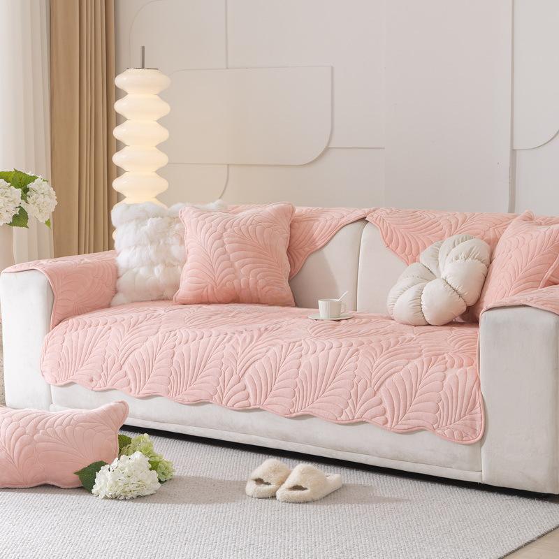 

Подушка для дивана из бархата Four Seasons General Fabrics, нескользящая, простая, современная, прямой ряд, кожаная наволочка для дивана, покрывало для спинки 70*70cm