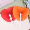 1Pc Wedding Heart-Shaped Paper Folding Fan For Birthday Party Souvenirs Anniversary Engagement Baby Baptisms Guest Gifts
