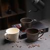 Retro Ceramic Large-Capacity Water Cup Coarse Pottery Afternoon Tea Coffee Cup Home Silent Wind Breakfast Cup
