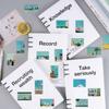 50Pcs Elegant Blue Vintage Painting Stickers Decals Decoration Suitcase Scrapbooking Laptop Phone Stationery Toy Gift