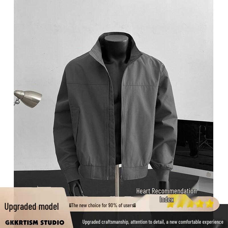 Men s Trendy American Jacket: Waterproof, Windproof, Plus Size, Casual Top. L