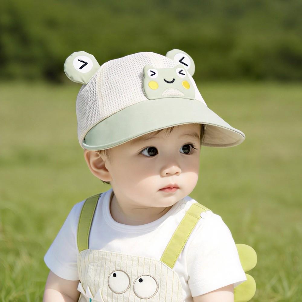 Foldable Mesh Breathable Baby Hat Adjustable UV Protection Kids Hat  for Summer Season