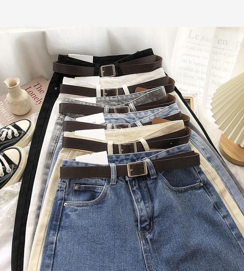 2021 Autumn/Winter Women's High-Waist Slim-Fit Korean Harem Jeans