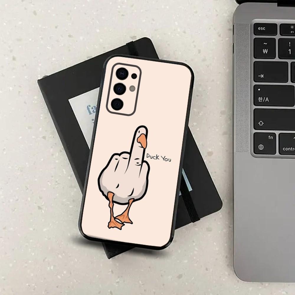 Funny Man Middle Finger Phone Case For Samsung S24,S21,S22,S23,S30,Ultra,S20,Plus,Fe,Lite,Note,10,9,5G Black Soft Cover