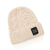 Knitted Hat Style With Letter Decor And Big Head Circumference For Casual Wear