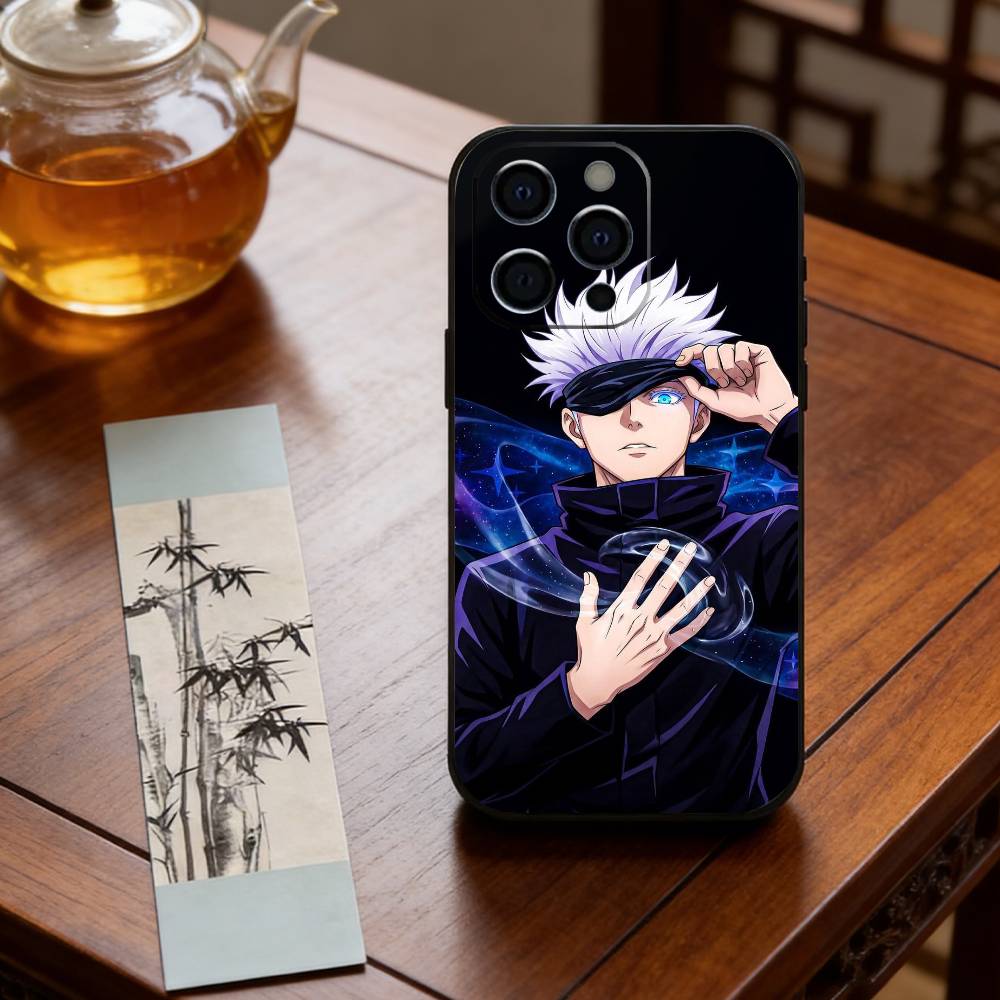 Anime J-Jujutsu Kaisen S-Satoru Gojo Phone Case Silicone Soft For IPhone 17 16 15 14 13 12 11 X XR Plus Pro Max Plus