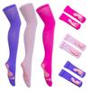 Foot Print Thigh High Socks Cute Over Knee Stockings Pink Footprint Over Knee Stockings Women Lolitas Long Boot Socks