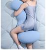 Ergonomic Long Body Pillow for Pregnant Women and Adults - Ideal for Side Sleeping and Leg Support
