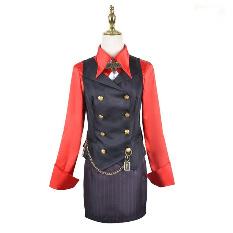 Cosplay kostým Hu Tao Top Sukně Vesta Jednotný oblek Tepelně odolný Syntéza Paruka Karnevalové party kostýmy Paruky Klobouk