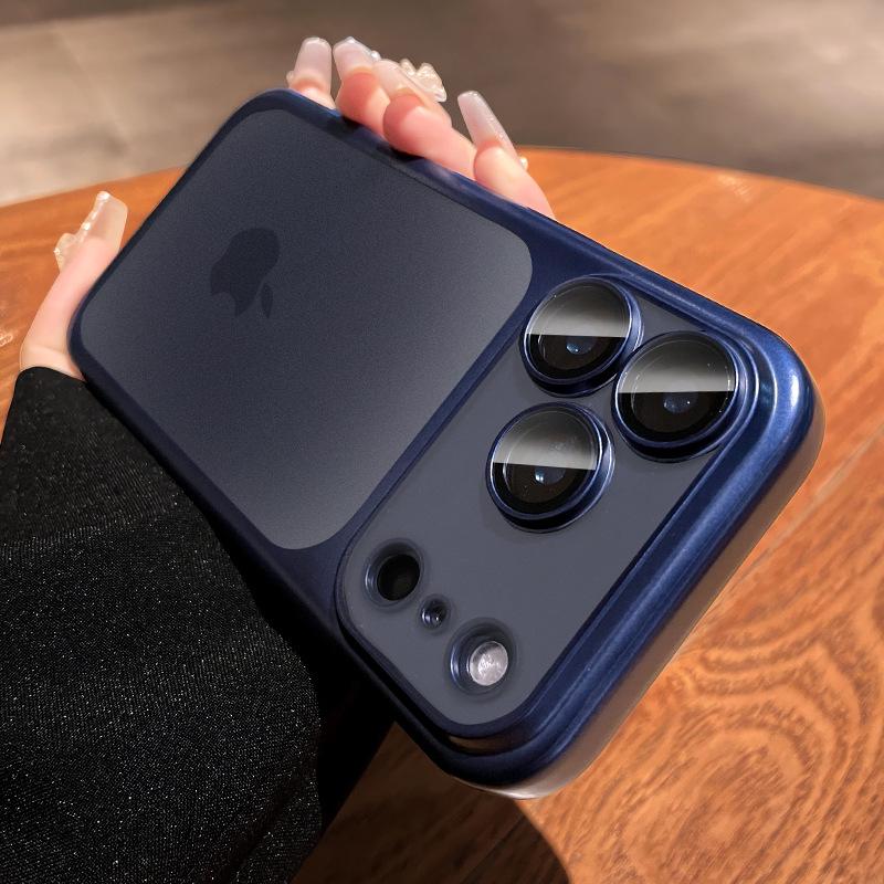 

Премиальный чехол глубокого синего цвета для iPhone 17 Pro Max с защитной пленкой для объектива iPhone 17