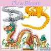 Modelo Criativo Artesanal de Dragão Chinês com Juntas Articuladas