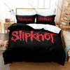 Slipknot 3PCS Bedding Set, Duvet Cover + 2 Pillowcases, Nu Metal Band Print Soft Microfiber for Rock Music Fans Decor