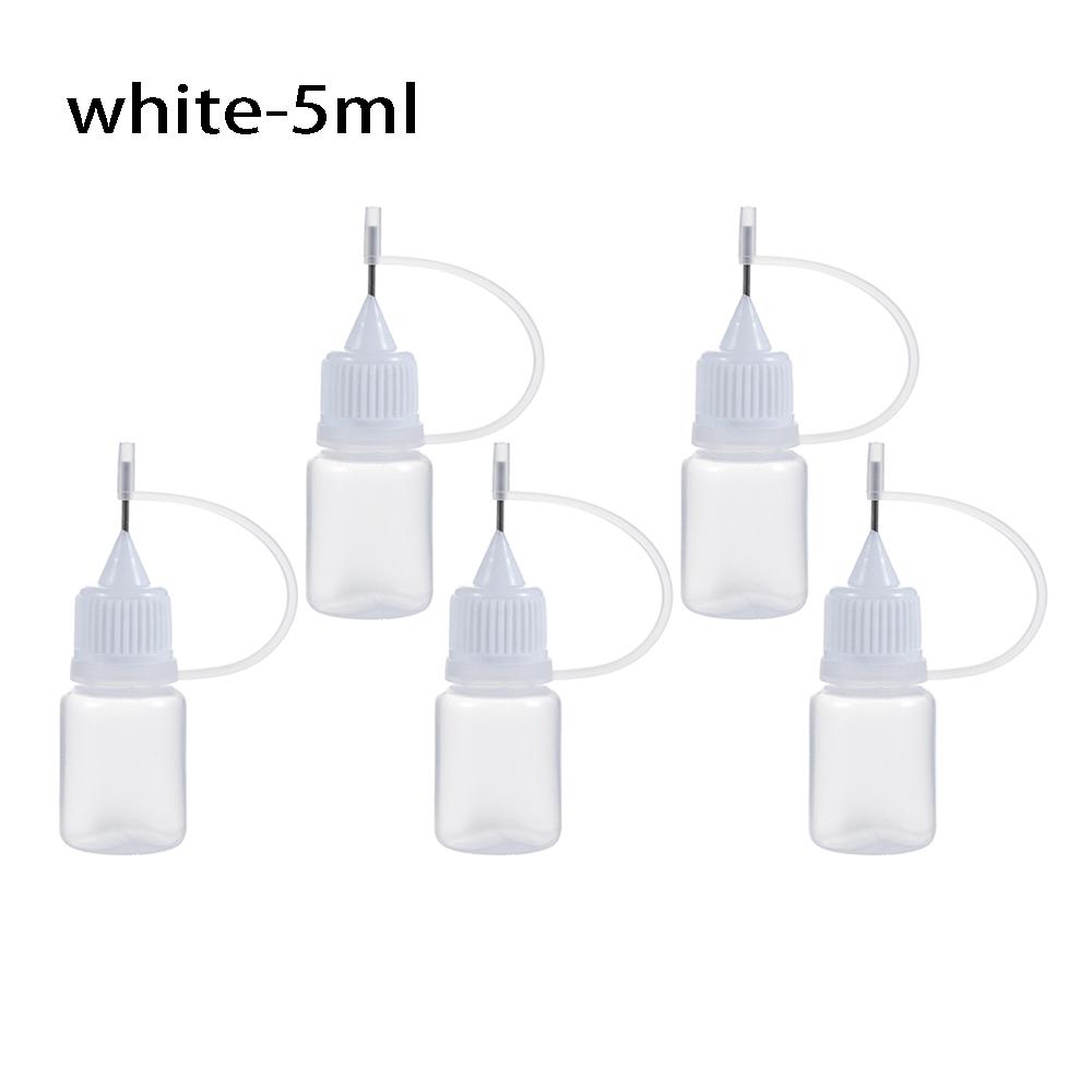 5pcs/set 5/10/20/30/50/100ML Needle Tip Glue Applicator Bottle for Paper Quilling DIY Scrapbooking Paper Craft Tool
