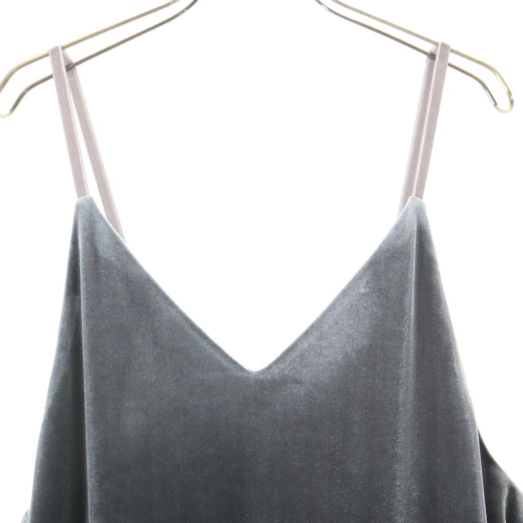 Relume JOURNAL STANDARD Velor-like Cami One Piece F Gray Women Used