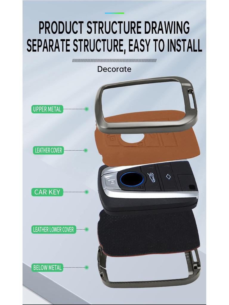 BMW i3/i8 Key Protective Shell - Imported Car Key Cover Modification
