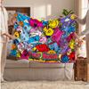 Monsieur. Couverture en flanelle personnalisée pour hommes et petites filles, texte nom personnalisé imprimé, couverture chaude et douce pour canapé lit